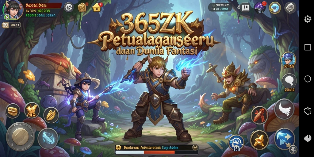 Screenshot menunjukkan gameplay seru 365ZK yang penuh aksi dan petualangan.