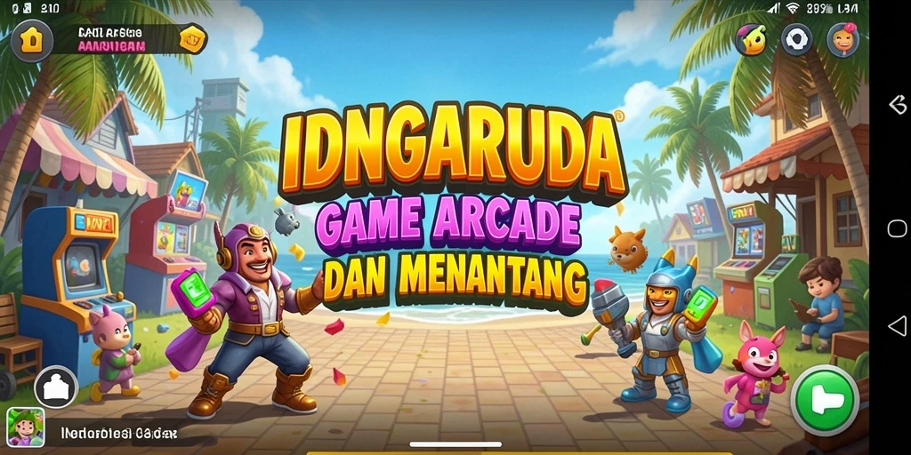 Screenshot gameplay IDNGARUDA yang penuh warna dan menarik.