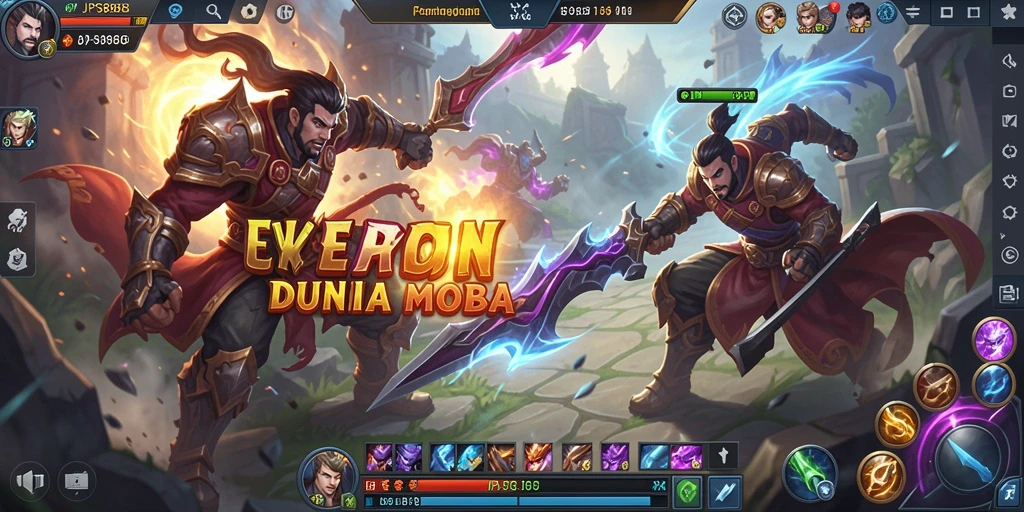 Tampilan gameplay JPS888 dengan karakter dan pertempuran dinamis.