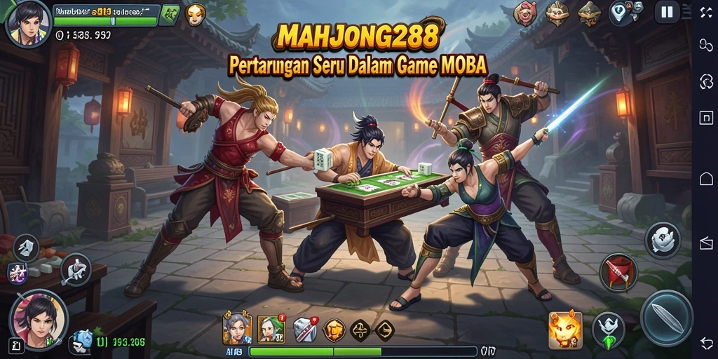 Tampilan gameplay seru dan menegangkan dari MAHJONG288.