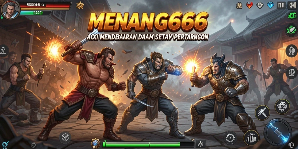 Tampilan aksi mendebarkan dari gameplay MENANG666.