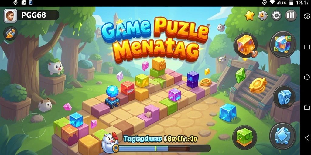 Tampilan game PGG68 dengan berbagai teka-teki menarik.