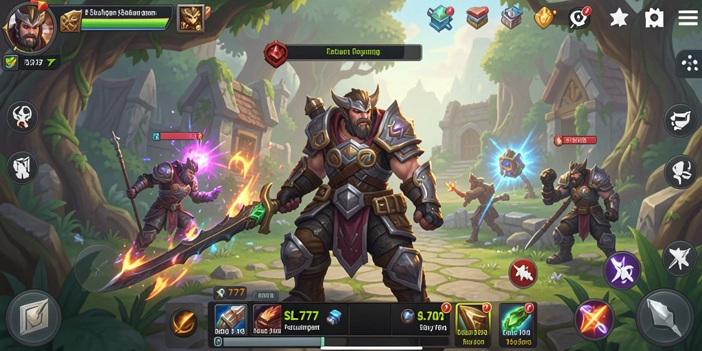 Tampilan gameplay seru dalam petualangan ARPG.