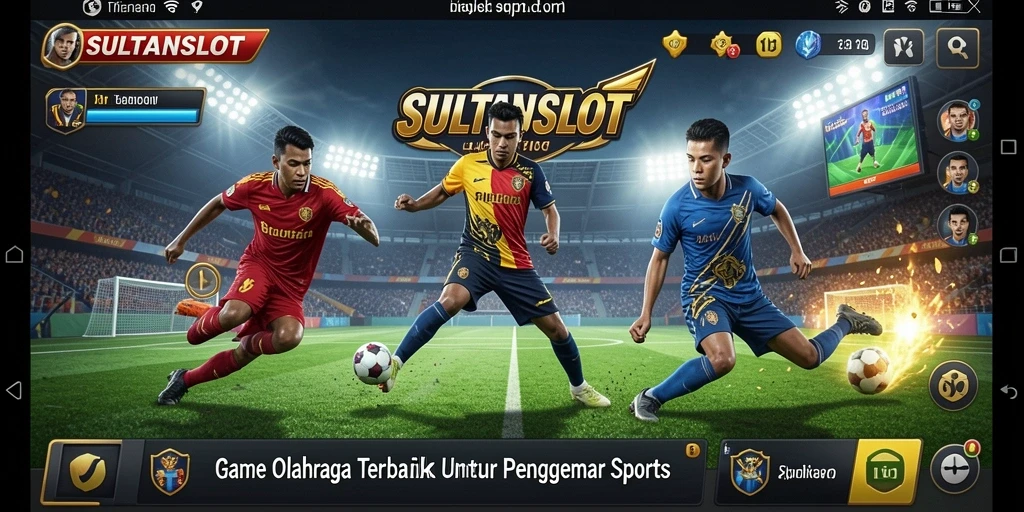 Screenshot SULTANSLOT menampilkan aksi seru dalam pertandingan olahraga.