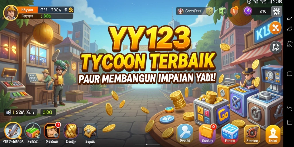 Tampilan gameplay YY123 dengan elemen manajemen yang menarik